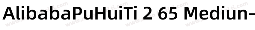 AlibabaPuHuiTi 2 65 Mediun字体转换